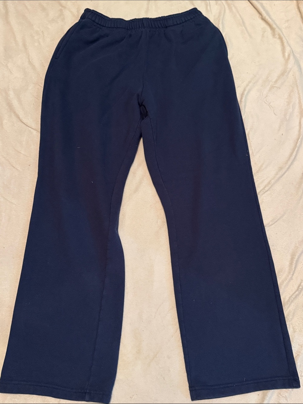 Men’s Navy Straight-Leg Sweatpants